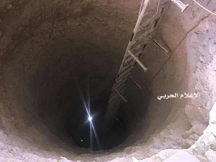 بالصور: الجيش السوري يكتشف نفقا بطول 500م يربط بلدتي بقين ومضايا في ريف دمشق