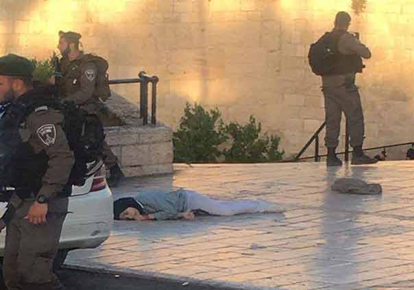 استشهاد فتاة فلسطينية برصاص جنود الاحتلال الصهيوني في منطقة باب العامود بالقدس المحتلة