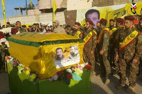 حزب الله وجمهور المقاومة يشيعان الشهيدين المجاهدين علي محمد بيز وحسين سامي رشيد