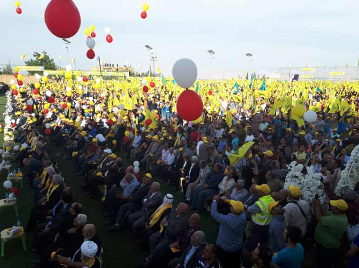 بالصور.. مهرجان المقاومة والتحرير في الهرمل ..رايات تعلو وحناجر تصدح
