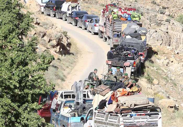 الجيش: وحدات من الجيش واكبت عودة عائلات سورية نازحة إلى عسال الورد