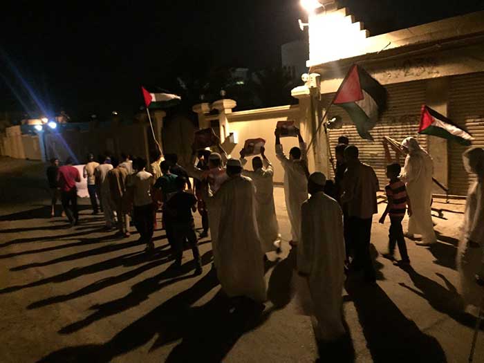 البحرينيون يهتفون: الأحرار قادمون يا قدس