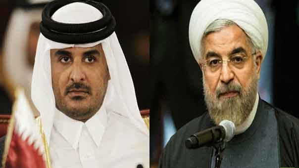 أمير قطر يرد على جيرانه الخليجيين عبر اتصال هاتفي مع روحاني