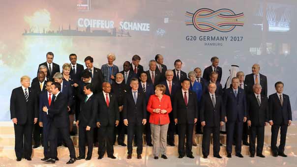 على وقع مظاهرات &rsquo;أهلا بكم في جهنم&rsquo;..G20 تؤكد التزامها بمحاربة الإرهاب وحماية البيانات