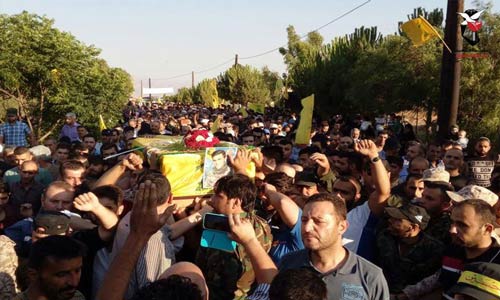 حزب الله يشيع الشهيدين المجاهدين محمد حسين الهق ومهدي حسان أبو حمدان