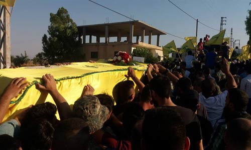حزب الله يشيع الشهيدين المجاهدين محمد حسين الهق ومهدي حسان أبو حمدان