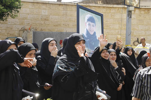 حزب الله يشيع الشهيدين المجاهدين محمد حسين الهق ومهدي حسان أبو حمدان