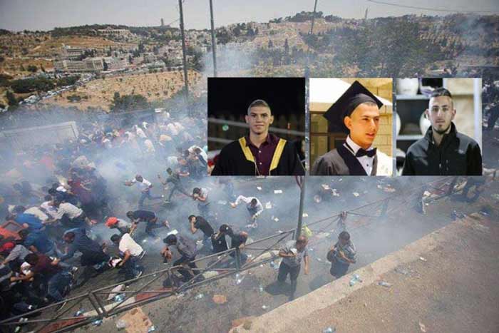 بالصور: شهداء وأكثر من 390 إصابة باعتداءات صهيونية على مظاهرات الفلسطينيين نصرة للأقصى