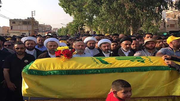 حزب الله وأهالي بلدتي تول والشرقية الجنوبيتين يشيعون الشهيد محمد طالب شعيب