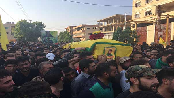 حزب الله وأهالي بلدتي تول والشرقية الجنوبيتين يشيعون الشهيد محمد طالب شعيب