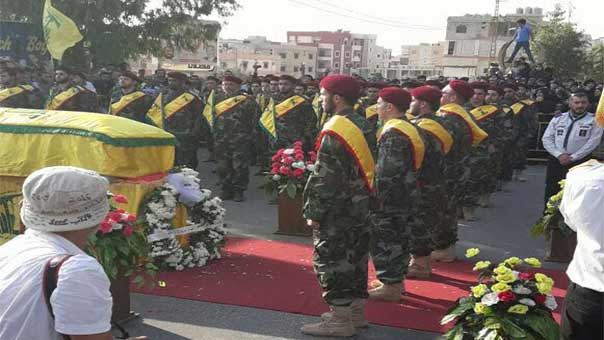 حزب الله وأهالي بلدتي تول والشرقية الجنوبيتين يشيعون الشهيد محمد طالب شعيب