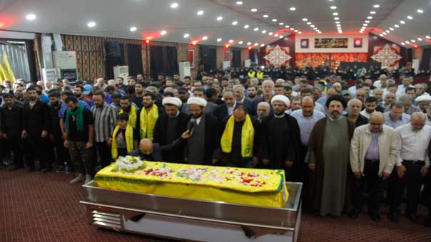 حزب الله وجمهور المقاومة شيعوا الشهيدين عبيد وأبو حرب الى مثواهما الاخير