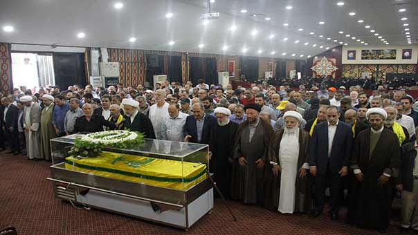 حزب الله يشيع الشهيد المجاهد الحاج حمزة الحاج دياب في الغبيري