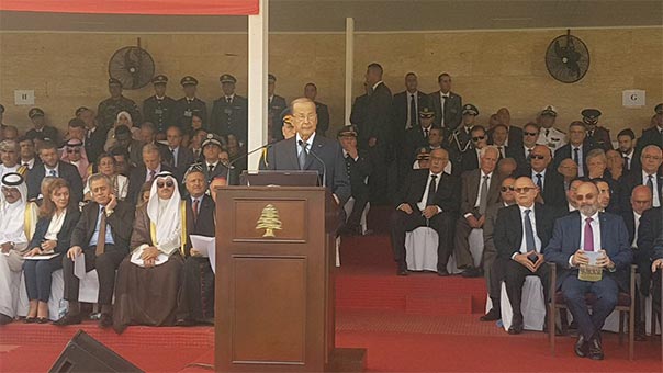 عون في عيد الجيش: نتطلع إلى قواتنا المسلحة لتحقيق نصر جديد بعد تحرير منطقة غالية عند الحدود الشرقية