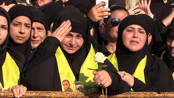 تشييع الشهيد مهدي خضر قيس بموكب مهيب في حارة صيدا