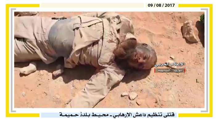 بالصور: قتلى &rsquo;داعش&rsquo; في الهجوم الفاشل على مواقع الجيش السوري بريف حمص