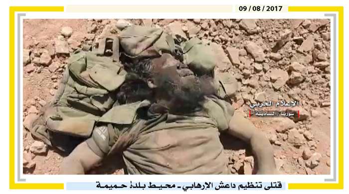 بالصور: قتلى &rsquo;داعش&rsquo; في الهجوم الفاشل على مواقع الجيش السوري بريف حمص