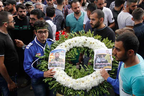 تشييع الشهيد المجاهد احمد نزيه مهدي &rsquo;سيد صادق&rsquo; في روضة الحوراء زينب (ع) في الغبيري