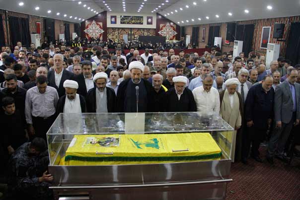 تشييع الشهيد المجاهد احمد نزيه مهدي &rsquo;سيد صادق&rsquo; في روضة الحوراء زينب (ع) في الغبيري