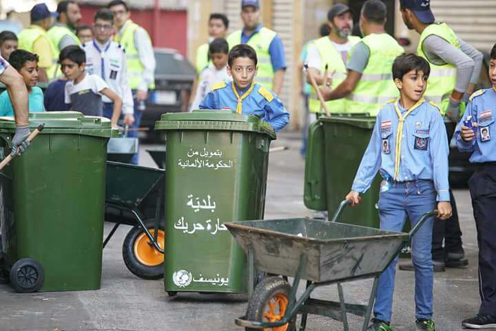 بالصور: انطلاق حملة &rsquo;النظافة&rsquo; في الضاحية الجنوبية بيروت في أول محاور مشروع &rsquo;ضاحيتي&rsquo; التجميلي 