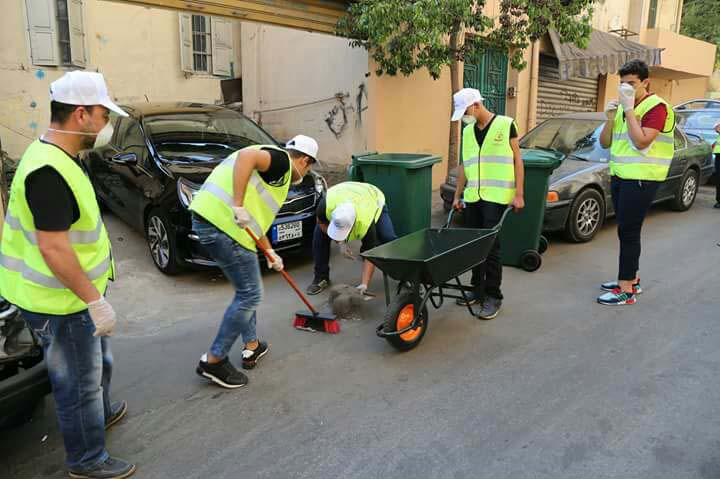 بالصور: انطلاق حملة &rsquo;النظافة&rsquo; في الضاحية الجنوبية بيروت في أول محاور مشروع &rsquo;ضاحيتي&rsquo; التجميلي 
