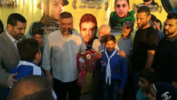 طيرحرفا الجنوبية تقيم حفل إستقبال للقائد الميداني في المقاومة بدير الزور الحاج ابو مصطفى