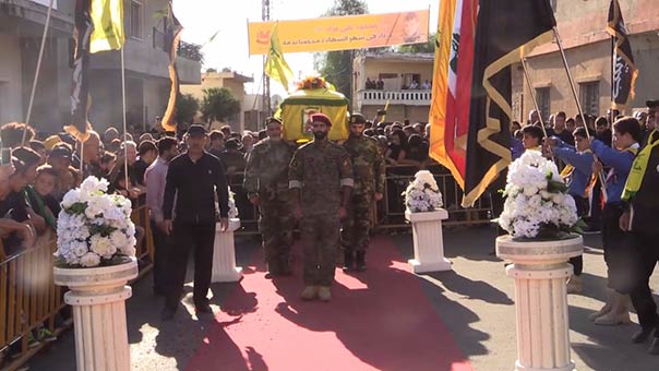 حزب الله وجمهور المقاومة شيعوا الشهيدين مصطفى شومر ومحمد مراد في النبطية وبريقع
