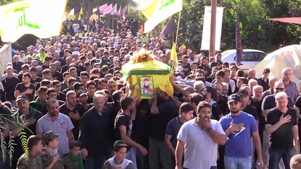 حزب الله وجمهور المقاومة شيعوا الشهيدين مصطفى شومر ومحمد مراد في النبطية وبريقع