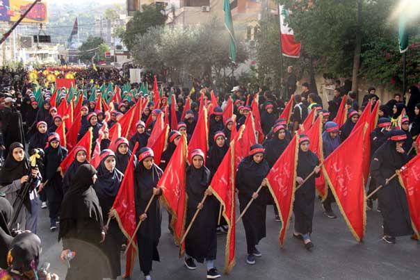 مسيرة حاشدة في النبطية بذكرى 13 محرّم تخللها تشييع ثلاثة شهداء

