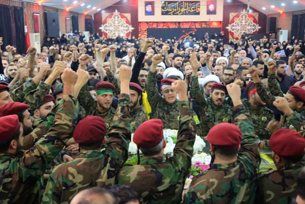 حزب الله وجمهور المقاومة في الضاحية الجنوبية يشيعون الشهيدين محمد مكي وعلي عياد
