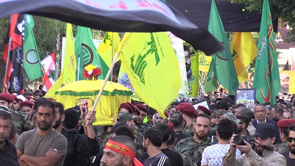 حزب الله وجمهور المقاومة شيّعوا الشهداء علي صبرا ومحمد الجندي وابراهيم سبيتي
