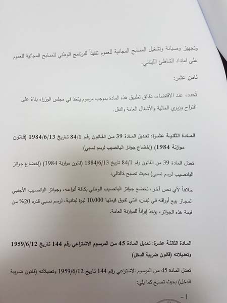 هذا هو مشروع قانون الضرائب المعدّل


