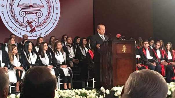 رئيس الجمهورية مفتتحا السنة القضائية: 8 حزيران يوم لشهداء القضاء وقد نذهب بالتغيير الى جعل القضاء سلطة منتخبة
