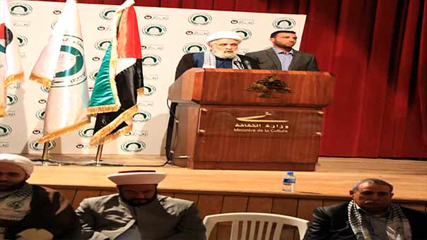 افتتاح مؤتمر &rsquo;الوعد الحق&rsquo; في بيروت.. والشيخ قاسم: لا تتعبوا أنفسكم بالصراخ فالمقاومة حياتنا


