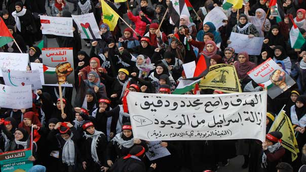 تظاهرة شعب المقاومة في الضاحية .. &rsquo;للقدس رايحين .. شهداء بالملايين&rsquo;
