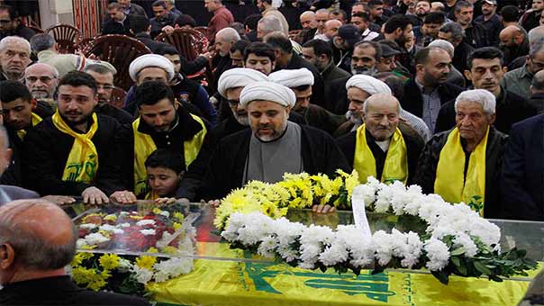 حزب الله وأهالي الضاحية الجنوبية يشييعون الشهيد المجاهد محمود الخطيب
