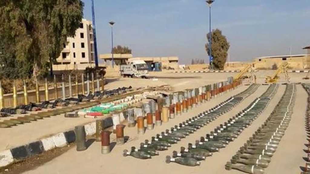 العثور على أسلحة وذخائر من مخلفات &ldquo;داعش&rdquo; في دير الزور وريف حمص