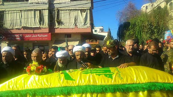  حزب الله وأهالي بلدة كفرتبنيت الجنوبية يشيعون الشهيد علي ياسين