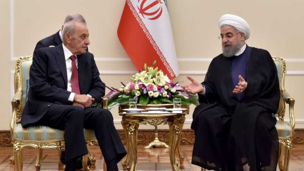 لقاء &rsquo;مثمر&rsquo; بين بري وروحاني في طهران.. وتشديد على الاستقرار في لبنان