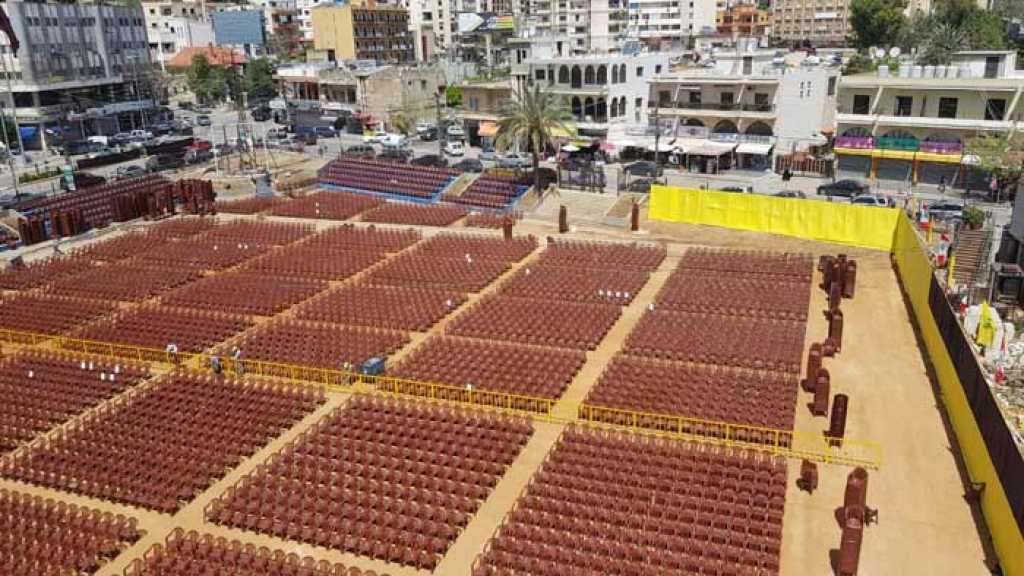 حزب الله يستكمل تحضيرات مهرجان &rsquo; الوفاء للنصر&rsquo;