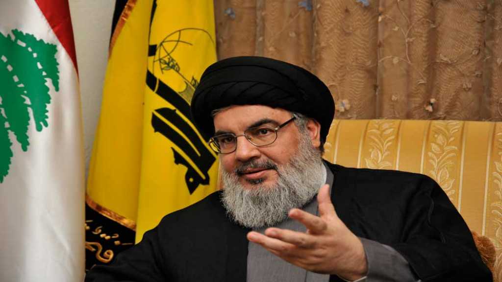 السيد نصر الله يهنئ زياد النخالة بانتخابه أميناً عاماً لحركة الجهاد الاسلامي&lrm;