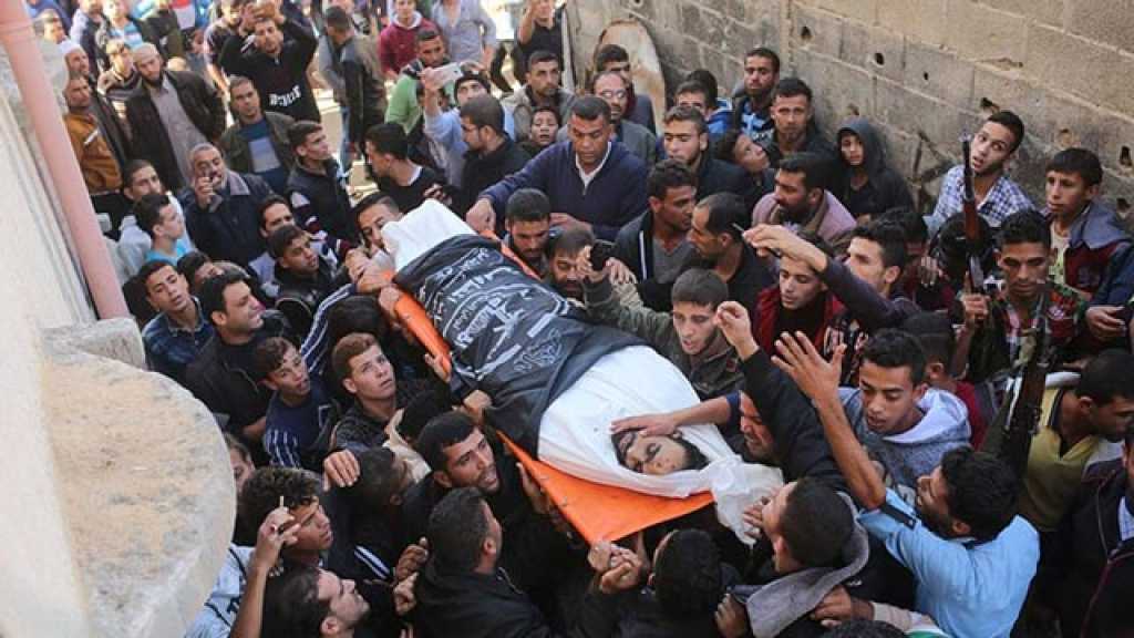 آلاف الفلسطينيين يشيعون جثامين 7 شهداء في غزة