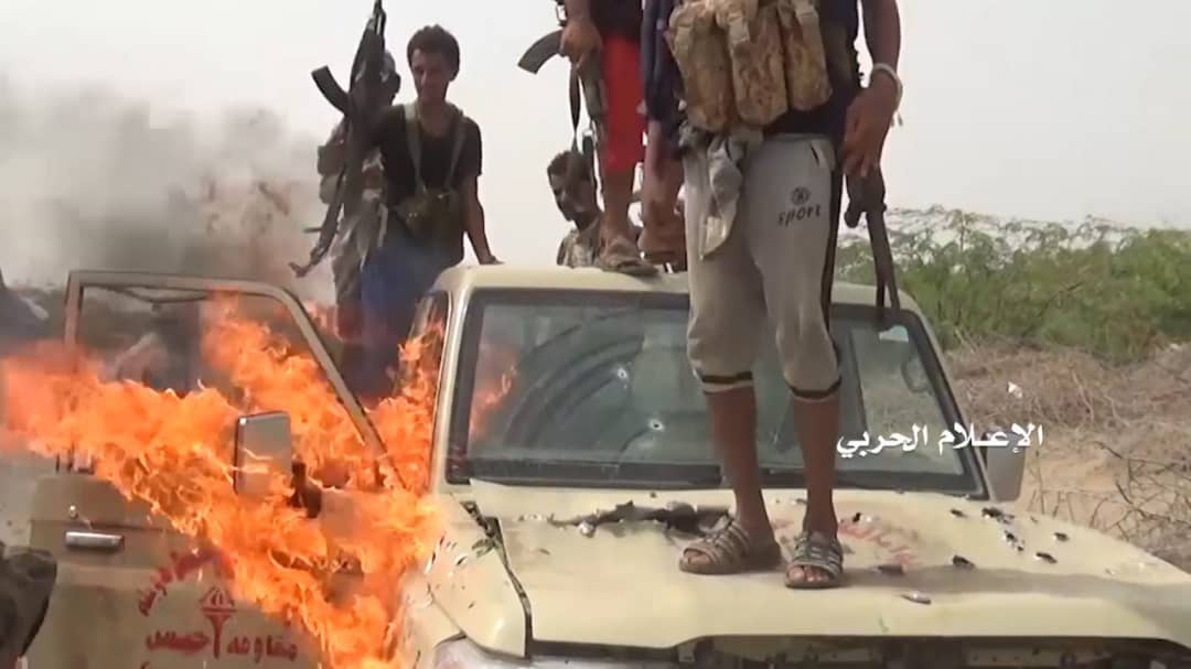 بالصور: كتيبة كاملة لمرتزقة العدوان بين قتيل وجريح وأسير في الساحل الغربي