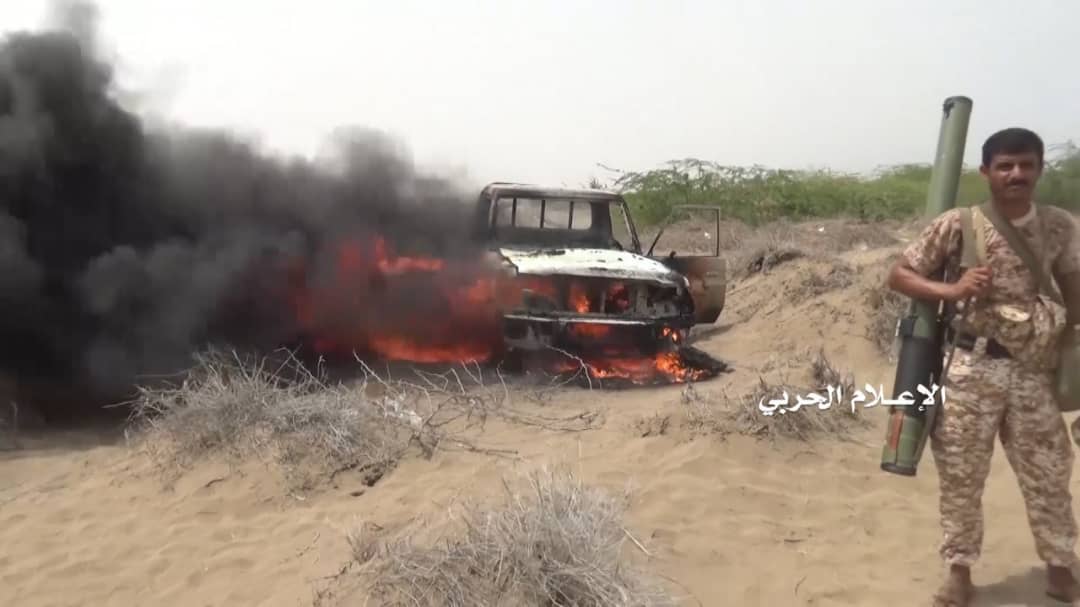 بالصور: كتيبة كاملة لمرتزقة العدوان بين قتيل وجريح وأسير في الساحل الغربي
