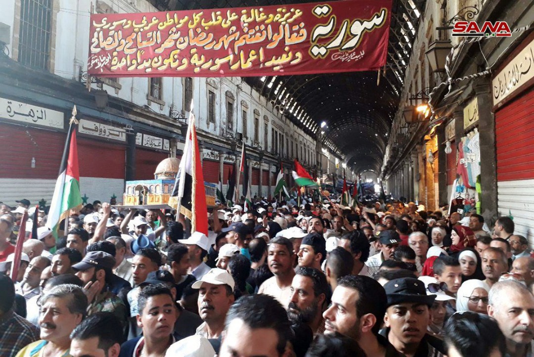 سوريا تخرج من أجل القدس في يوم القدس العالمي ـ بالصور