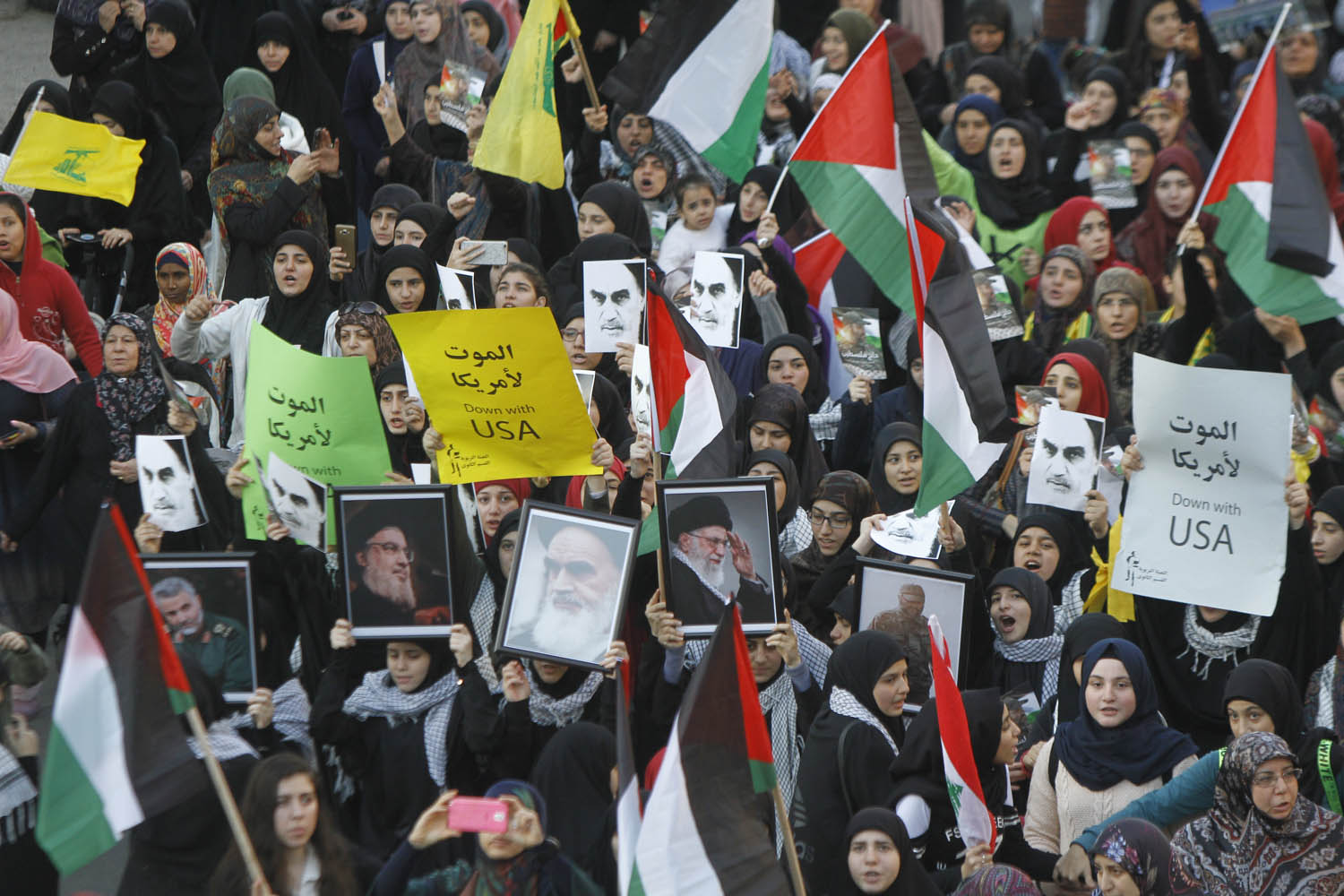 تظاهرة جماهيرية ضخمة في الضاحية تضامناً مع القدس