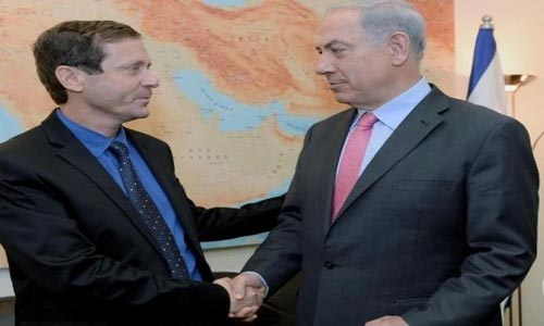 اجتماع سري بين نتنياهو وهرتسوغ لبحث موضوع تشكيل حكومة وحدة قومية