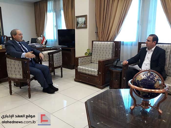 المقداد لـ&rsquo;العهد&rsquo;: على تركيا تنفيذ التزاماتها في سوتشي.. ودول عدة تحاول إعادة العلاقات معنا