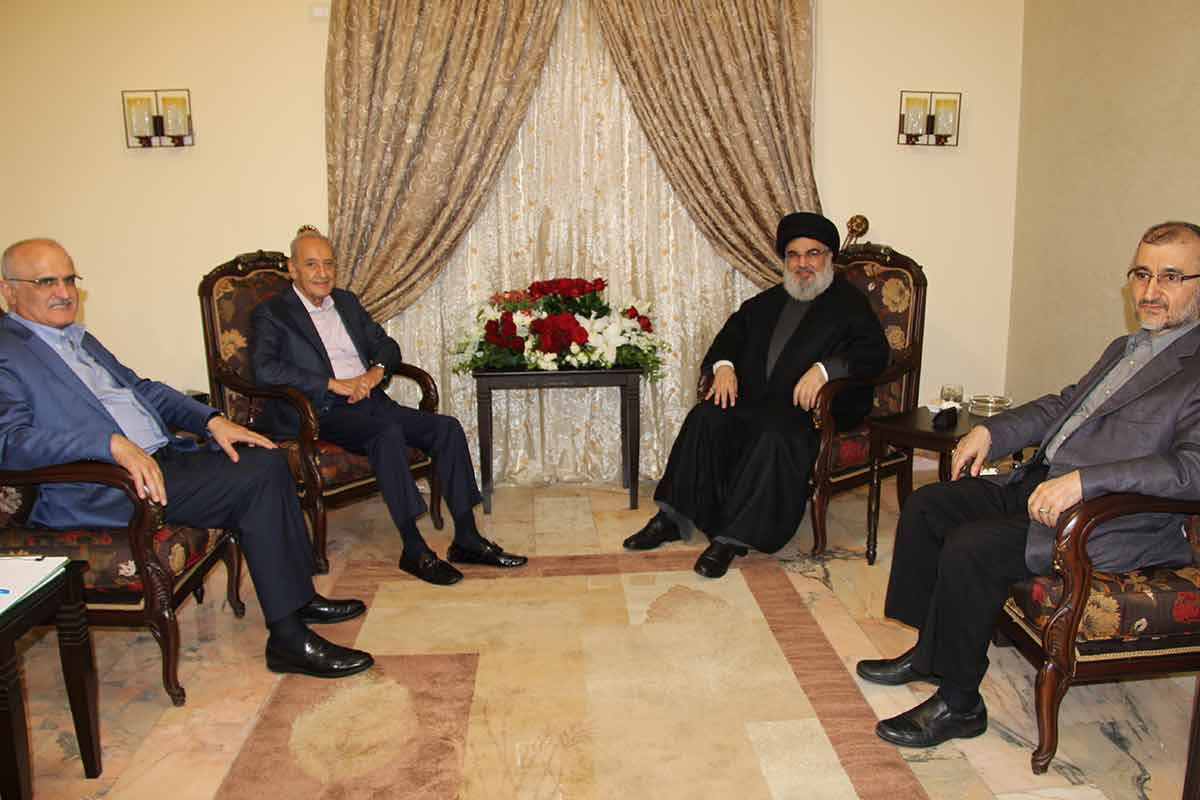 السيد نصرالله والرئيس بري: يجب العمل الجاد لمحاربة الفساد