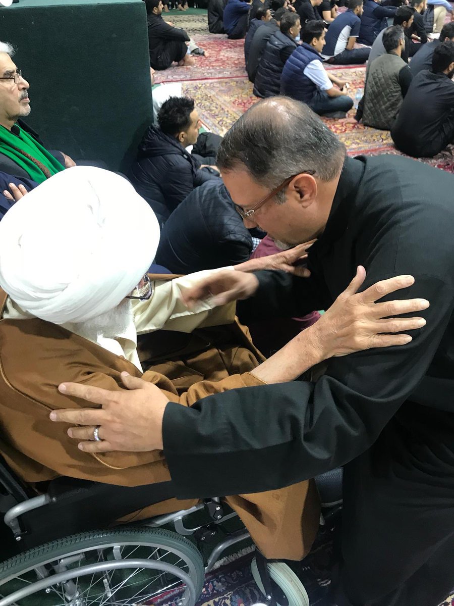 آية الله قاسم يشارك في عزاء الحسين (ع) في لندن